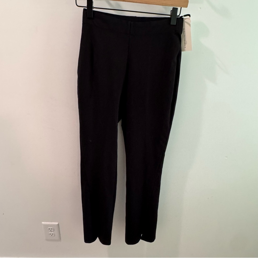 NWT Commense Black Leisure Slit Straight Leg Pants Small - Picture 4 of 10